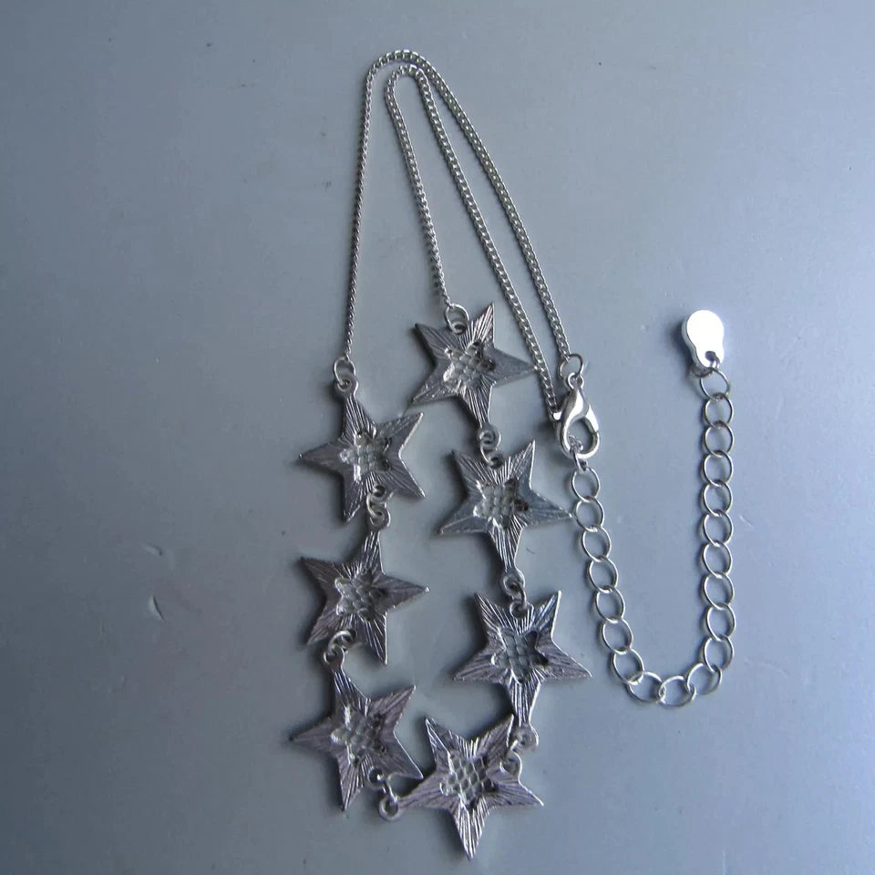 Star Link Necklace Silver .5*14 to 17