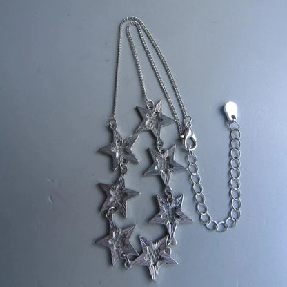Star Link Necklace Silver .5*14 to 17