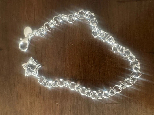 925 Sterling Silver Star Bracelet