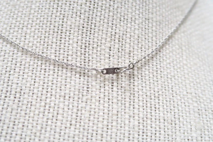 CUTE STERLING SILVER NECKLACE W/ SNOWFLAKE PENDANT 18-1/4"