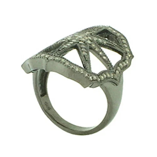 Natural Pave Diamond Star Ring 925 Sterling Silver Jewelry Christmas Gift