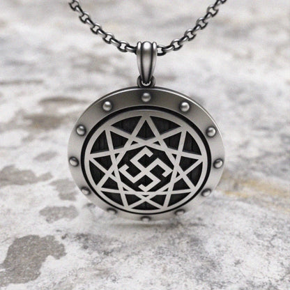 Handmade 925 Sterling Silver Geometric Star Pendant Necklace