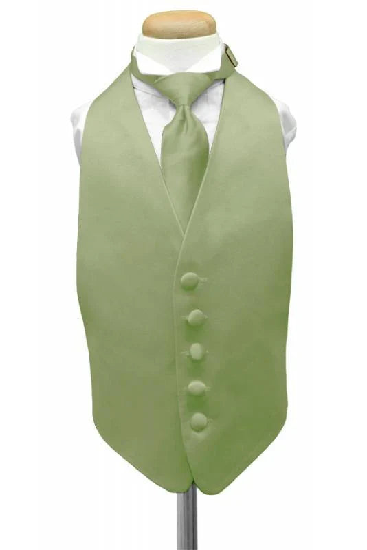 Luxury Satin Kids Tuxedo Vest 2-19