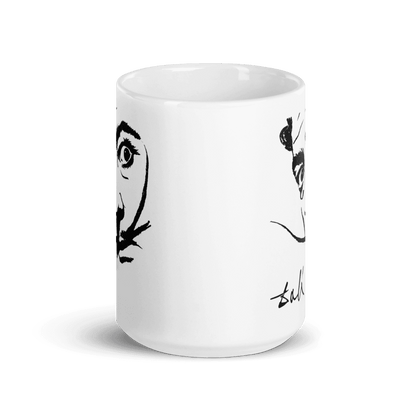 Salvador Dali Portrait Sketch Artwork Mug