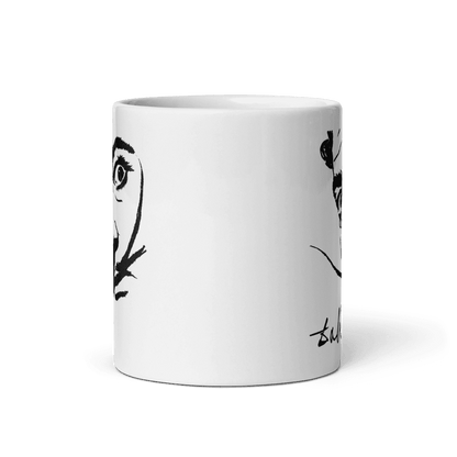 Salvador Dali Portrait Sketch Artwork Mug