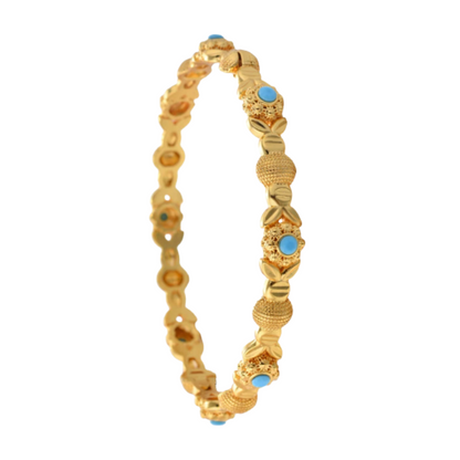 Gold-Plated Dubai Bangles Elegant Party Jewelry-0