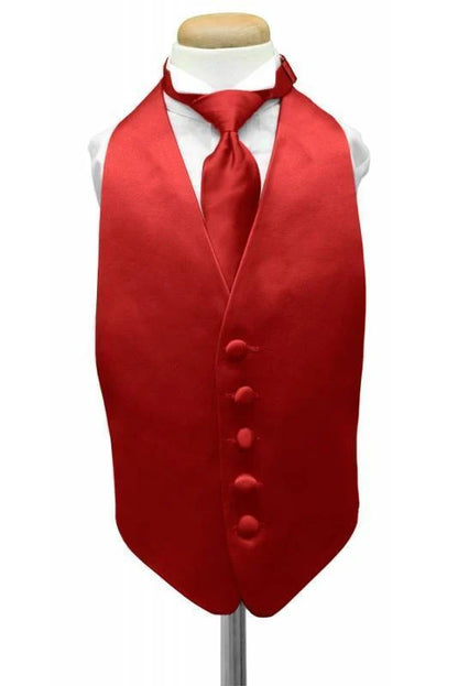 Luxury Satin Kids Tuxedo Vest 2-21