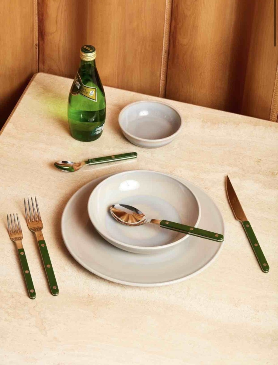 Set Of 10 Pcs French Dopamine Cutlery Flatware - Bistrot Style Silverware Set