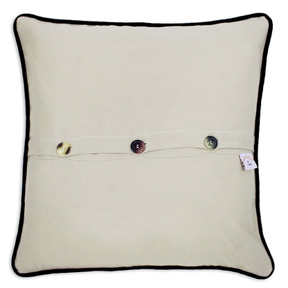 Ski Aspen Hand-Embroidered Pillow-1