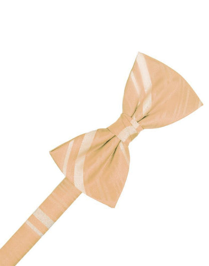 Striped Satin Bow Tie Pre-Tie-3