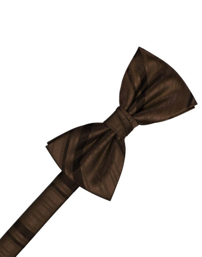Striped Satin Bow Tie Pre-Tie-11