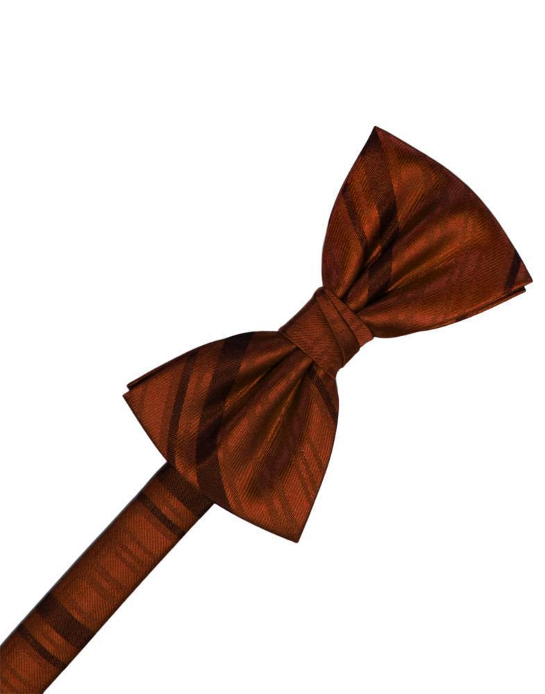 Striped Satin Bow Tie Pre-Tie-13