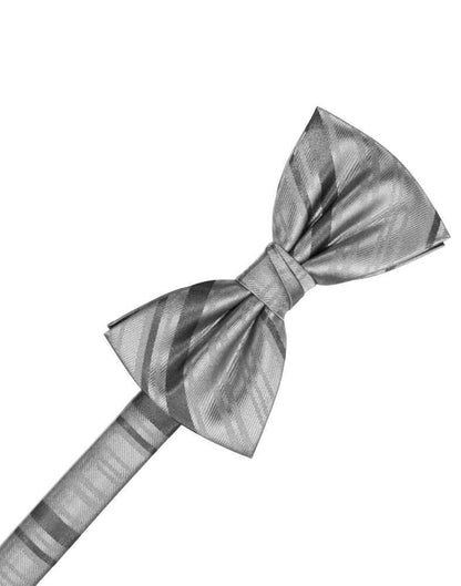 Striped Satin Bow Tie Pre-Tie-54