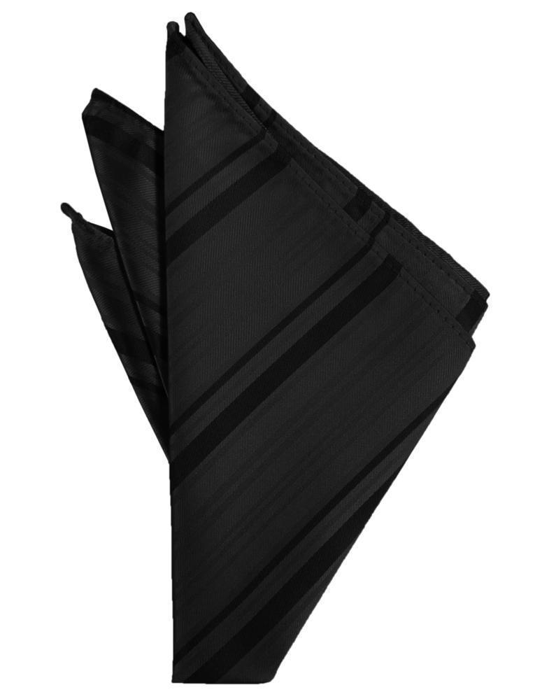 Striped Satin Pocket Square-0