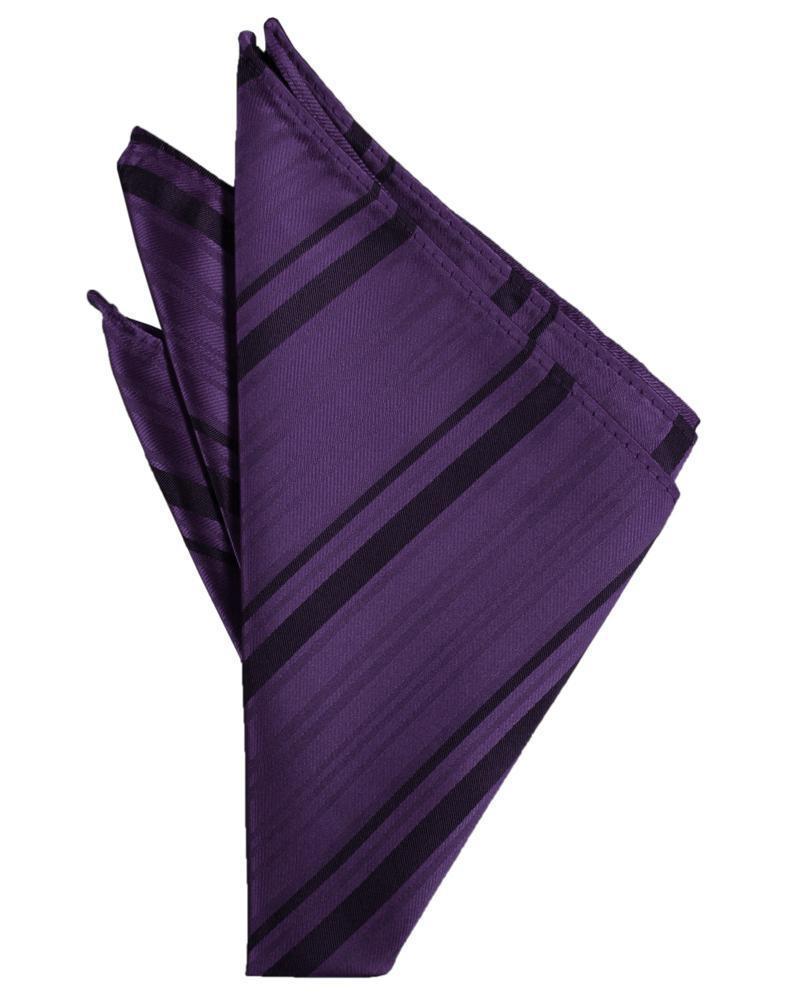 Striped Satin Pocket Square-29