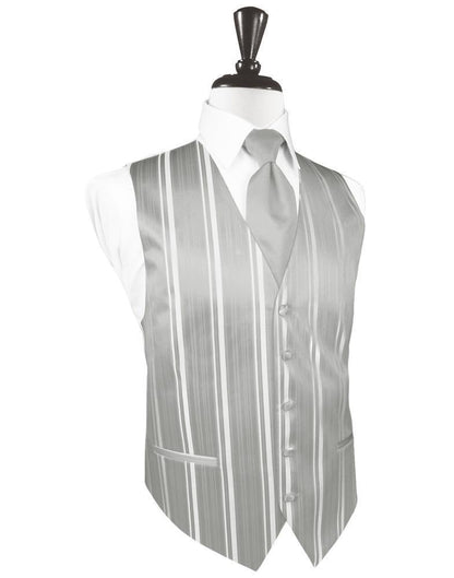 Striped Satin Tuxedo Vest 10-0
