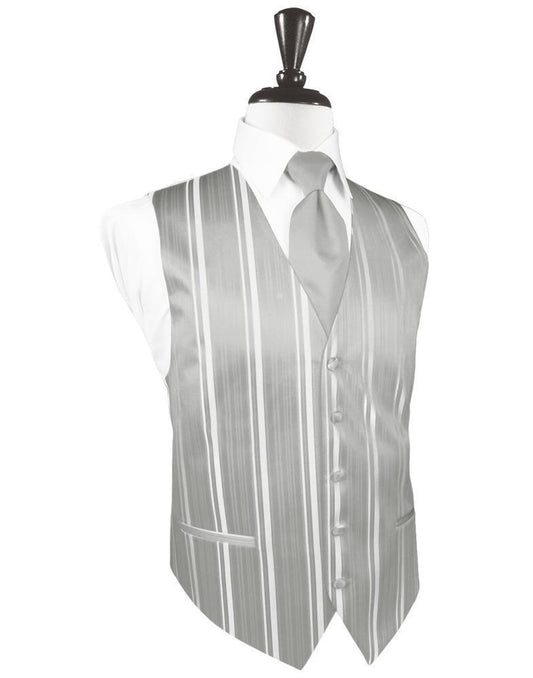 Striped Satin Tuxedo Vest 10-0