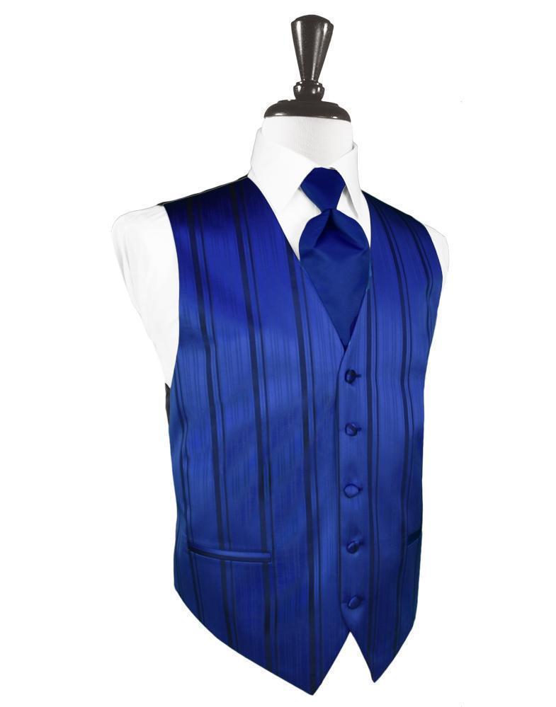 Striped Satin Tuxedo Vest 10-3