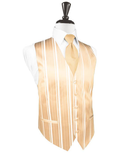 Striped Satin Tuxedo Vest 2-5