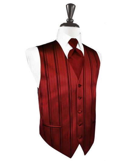 Striped Satin Tuxedo Vest 5-3