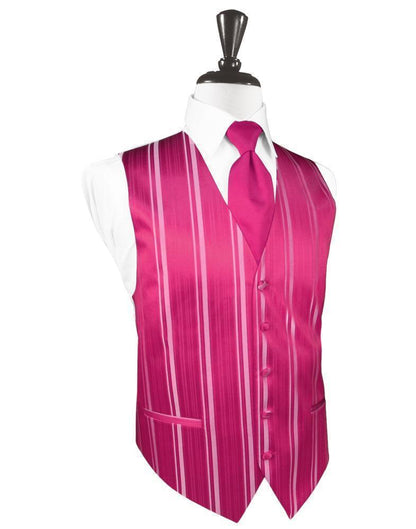 Striped Satin Tuxedo Vest 5-5