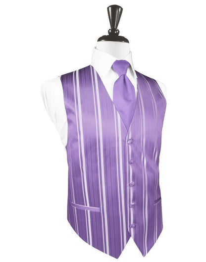 Striped Satin Tuxedo Vest 5-4
