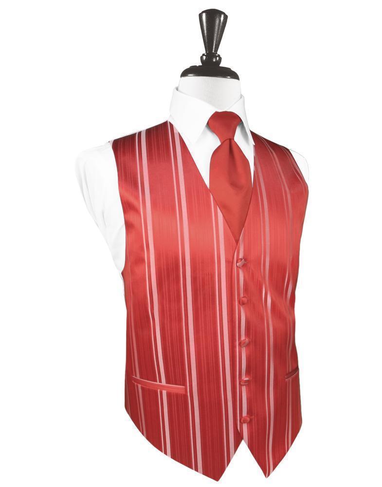 Striped Satin Tuxedo Vest 7-0