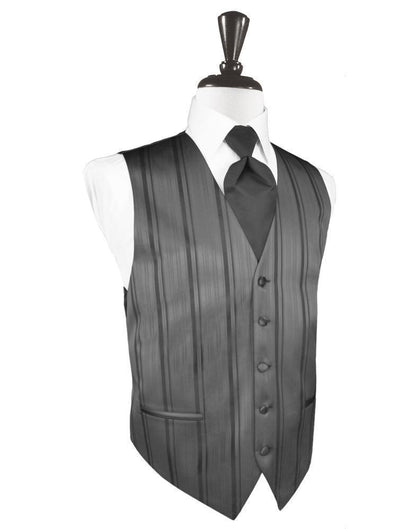 Striped Satin Tuxedo Vest 8-2