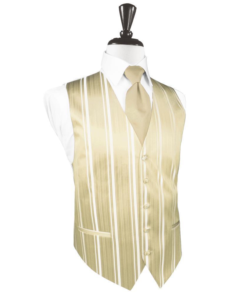 Striped Satin Tuxedo Vest 9-5