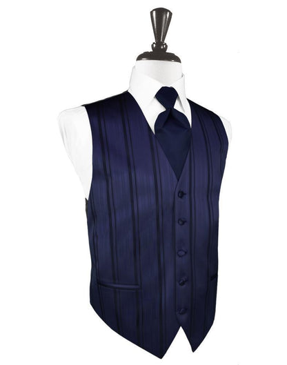 Striped Satin Tuxedo Vest 9-2