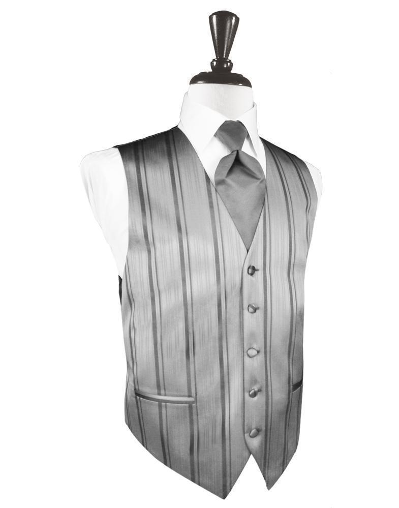 Striped Satin Tuxedo Vest 9-0