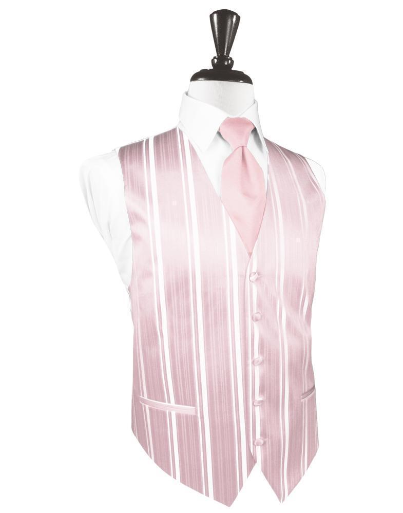 Striped Satin Tuxedo Vest-5