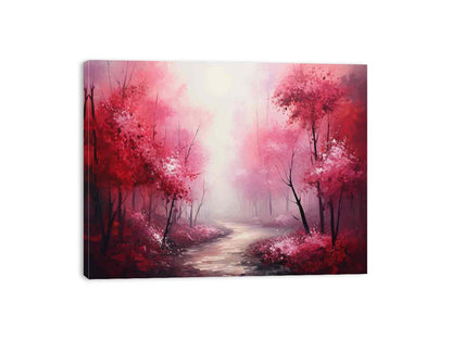 Red Forest Canvas Art Print