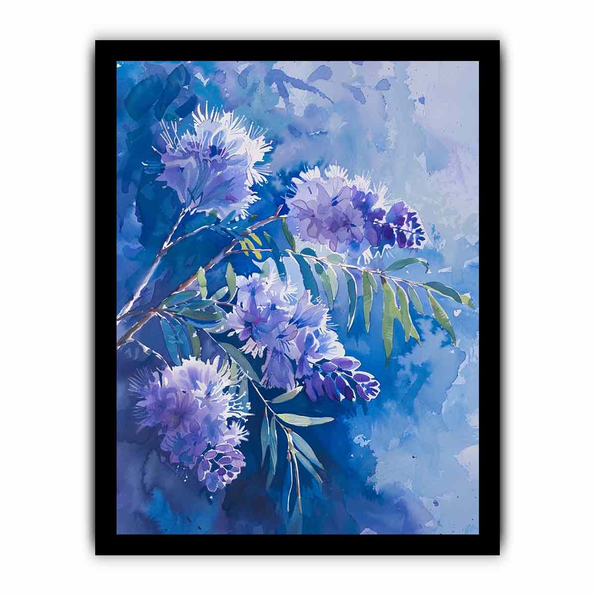 Acacia Flower Canvas Painting Print
