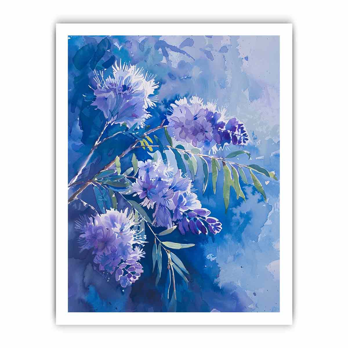 Acacia Flower Canvas Painting Print