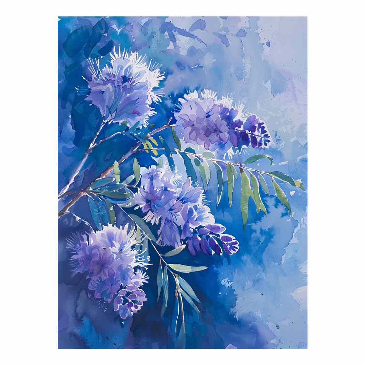 Acacia Flower Canvas Painting Print
