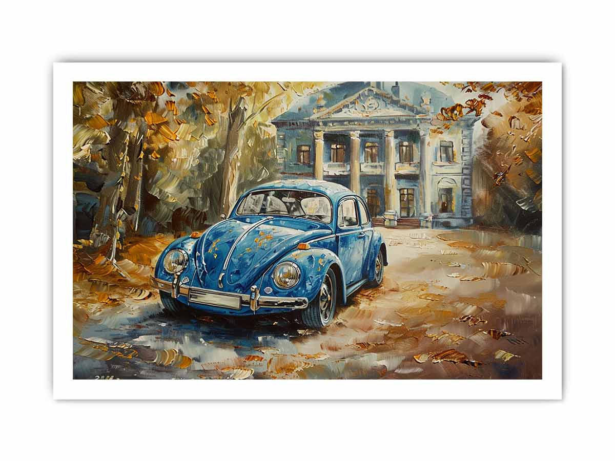 Beetle Canvas Painting Art Print
