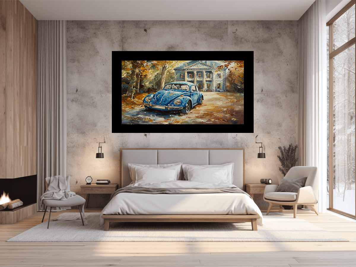 Beetle Canvas Painting Art Print