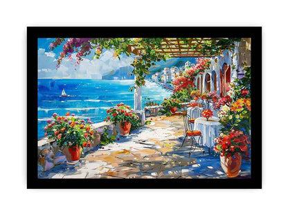 Mediterranean Canvas Painting Artwork