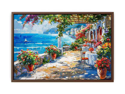 Mediterranean Canvas Painting Artwork