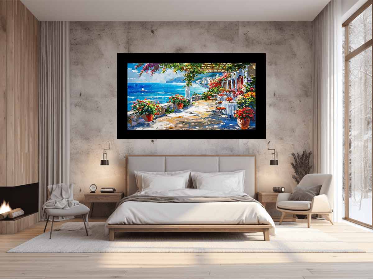 Mediterranean Canvas Painting Artwork