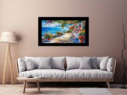 Mediterranean Canvas Painting Artwork