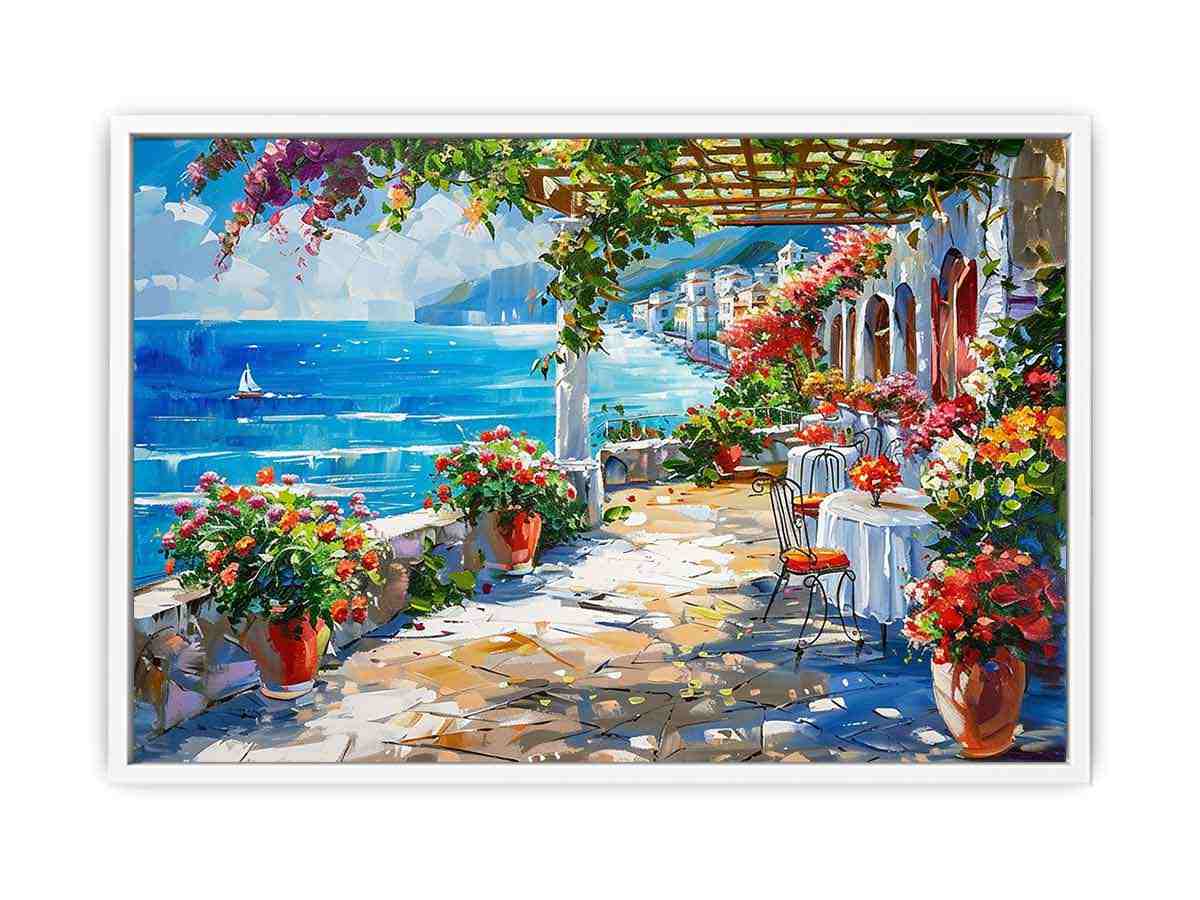 Mediterranean Canvas Painting Artwork
