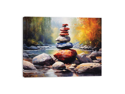 Stacking Stones Canvas Art Print