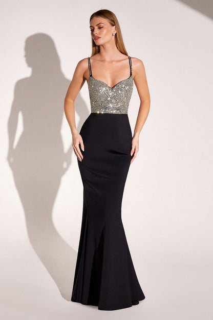 Fitted Dress With A Sweetheart Neckline, Spaghetti Straps And A Fully Beaded Bodice-2