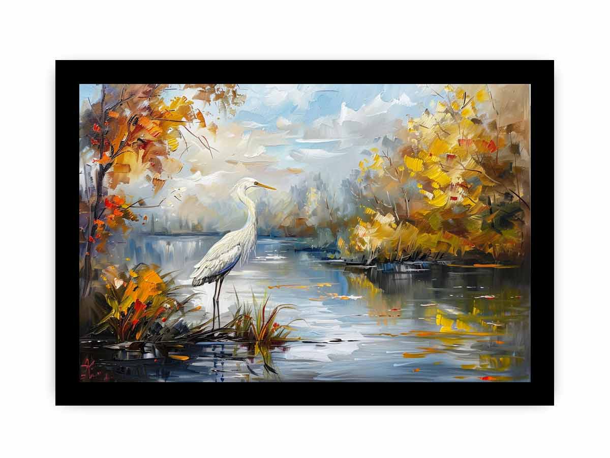 Bird Landscape Canvas Art Print