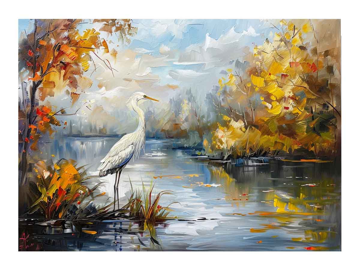 Bird Landscape Canvas Art Print