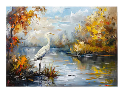 Bird Landscape Canvas Art Print