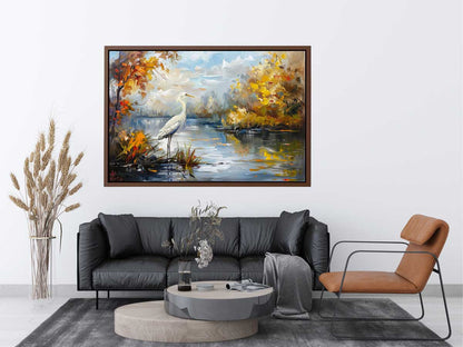 Bird Landscape Canvas Art Print
