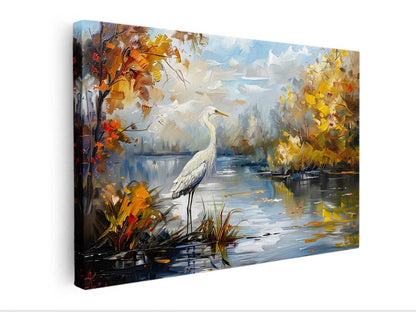 Bird Landscape Canvas Art Print